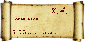 Kokas Atos névjegykártya